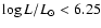 $\log L/\ensuremath{{L}_\odot} < 6.25$