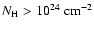 $N_{\rm H} > 10^{24}~{\rm cm}^{-2}$