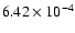 $6.42\times 10^{-4}$