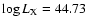 $\log L_{\rm X}=44.73$