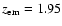 $\emph{z}_{\rm em}=1.95$