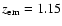$\emph{z}_{\rm em}=1.15$