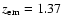$\emph{z}_{\rm em}=1.37$
