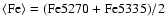 $\rm\langle Fe \rangle = (Fe5270 + Fe5335)/2$