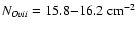 $N_{O {\sc vii}}=15.8{-}16.2~{\rm cm}^{-2}$