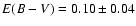 ${E(B-V)}=0.10\pm0.04$