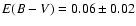 ${E(B-V)}=0.06\pm0.02$