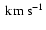 $\rm ~km~s^{-1}$