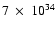 $7~\times~10^{34}$