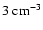 $3 \rm ~cm^{-3}$