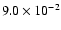 $9.0\times10^{-2}$