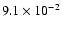 $9.1\times10^{-2}$