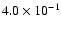 $4.0\times10^{-1}$