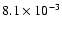 $8.1\times10^{-3}$