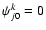 $\psi^k_{j0}=0$