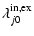 $\displaystyle \lambda_{j0}^{{\rm in,ex}}$