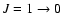 $J=1\rightarrow0$