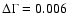 $\Delta\Gamma=0.006$