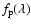 $f_{\rm p}(\lambda)$