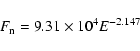 \begin{displaymath}%
F_{\rm n} = 9.31\times 10^4 E^{-2.147}
\end{displaymath}