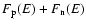 $F_{\rm p}(E) + F_{\rm n}(E)$