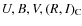 $U,B,V,(R,I)_{\rm C}$