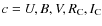 $c=U,B,V,R_{\rm C},I_{\rm C}$