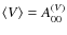 $\langle V \rangle=A_{00}^{(V)}$
