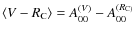 $\langle V-R_{\rm C}\rangle=A_{00}^{(V)}-A_{00}^{(R_{\rm C)}}$