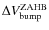 $\Delta V_{\rm bump}^{\rm ZAHB}$