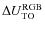 $\Delta U_{\rm TO}^{\rm RGB}$