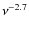 $\nu^{-2.7}$