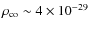 $\rho_{\rm co} \sim 4 \times 10^{-29}$