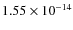 $1.55 \times 10^{-14}$