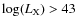 $\log(L_{\rm X})>43$