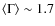 $\langle \Gamma \rangle \sim 1.7$