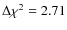 $\Delta\chi^2 = 2.71$