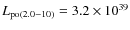$L_{\rm po(2.0{-}10)}= 3.2 \times 10^{39}$