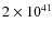 $2\times 10^{41}$