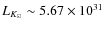 $L_{K_\odot} \sim 5.67 \times 10^{31}$