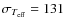 $\sigma_{T_{\rm eff}}=131$