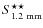 $S_{1.2~{\rm mm}}^{\star\star}$