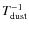 $T_{\rm dust}^{-1}$