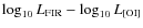 $\log_{10} L_{\rm FIR} - \log_{10} L_{\rm [OI]}$