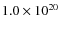 $1.0\times 10^{20}$