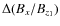 $\Delta (B_x/B_{z_1})$