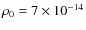 $\rho_0 = 7 \times 10^{-14}$