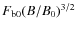 $F_{\rm b0}(B/B_0)^{3/2}$