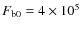$F_{\rm b0} = 4\times 10^5$