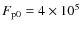 $F_{\rm p0} = 4\times 10^5$